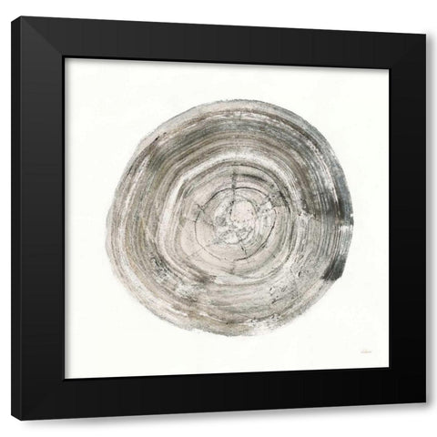 Counting the Years II Black Modern Wood Framed Art Print with Double Matting by Hristova, Albena