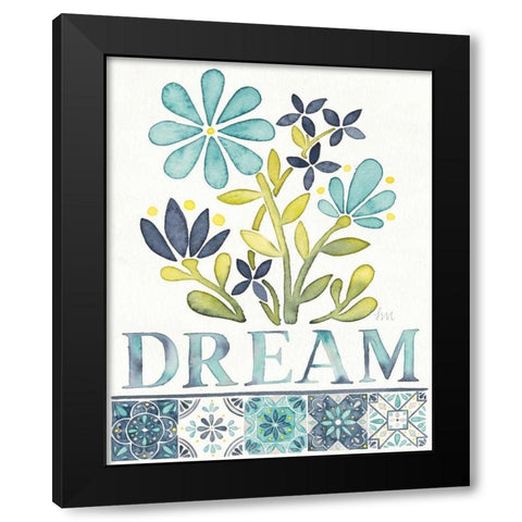 Garden Getaway Inspiration I Black Modern Wood Framed Art Print with Double Matting by Marshall, Laura