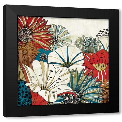 Contemporary Garden I Black Modern Wood Framed Art Print with Double Matting by Mullan, Michael