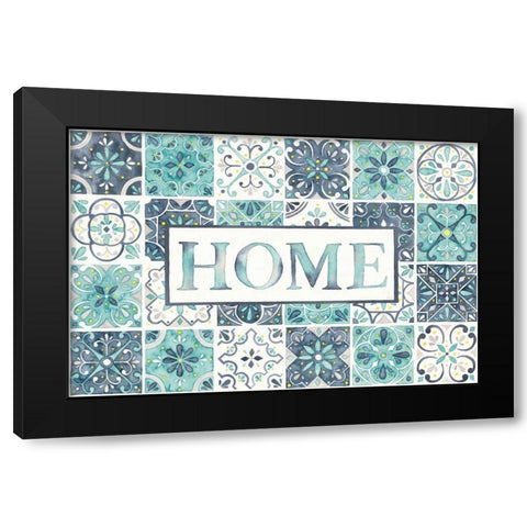 Garden Getaway Home Black Modern Wood Framed Art Print by Marshall, Laura