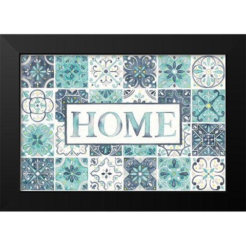 Garden Getaway Home Black Modern Wood Framed Art Print by Marshall, Laura