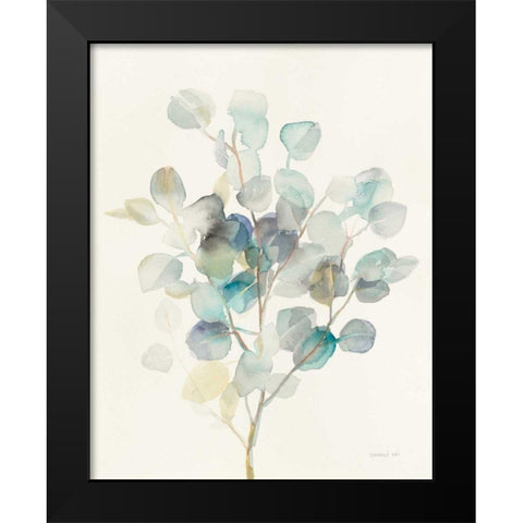 Eucalyptus III Black Modern Wood Framed Art Print by Nai, Danhui