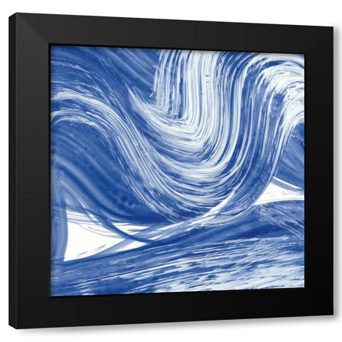 Swirl III Black Modern Wood Framed Art Print with Double Matting by Rhue, Piper