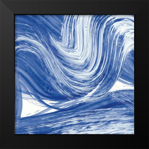 Swirl III Black Modern Wood Framed Art Print by Rhue, Piper