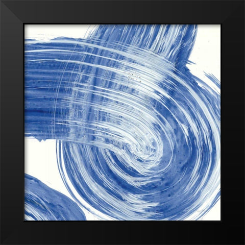 Swirl IV Black Modern Wood Framed Art Print by Rhue, Piper