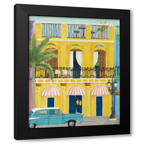 Havana V Black Modern Wood Framed Art Print by DeNeige, Elyse