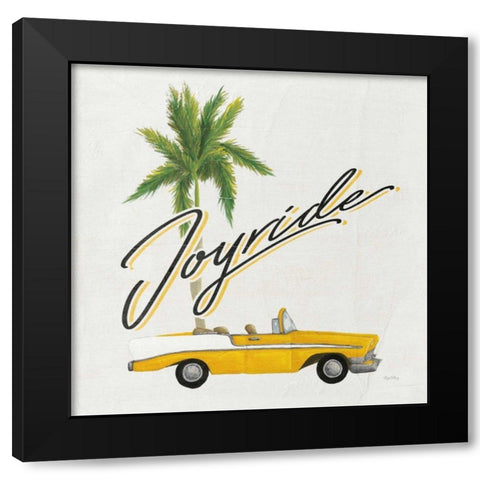 Havana VI Black Modern Wood Framed Art Print with Double Matting by DeNeige, Elyse