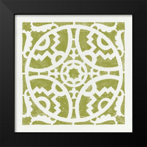 Hacienda Tile IV Black Modern Wood Framed Art Print by Hershey, Moira