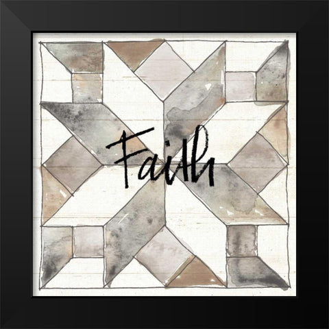 Farm Memories XI Faith Black Modern Wood Framed Art Print by Tavoletti, Anne