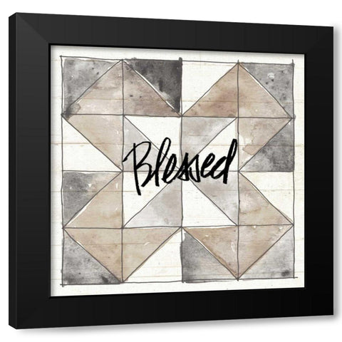 Farm Memories XIII Blessed Black Modern Wood Framed Art Print by Tavoletti, Anne