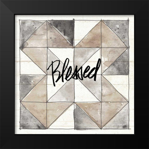 Farm Memories XIII Blessed Black Modern Wood Framed Art Print by Tavoletti, Anne