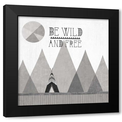 Southwest Geo II BW Black Modern Wood Framed Art Print by Charron, Veronique