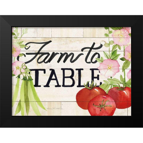 Life on the Farm Sign III Black Modern Wood Framed Art Print by McKenna, Kathleen Parr