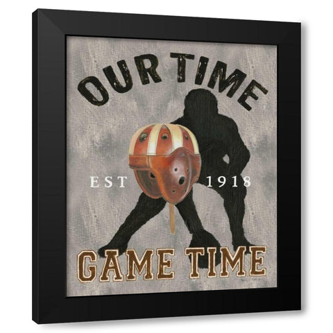 Game Day IV Black Modern Wood Framed Art Print with Double Matting by Fabiano, Marco