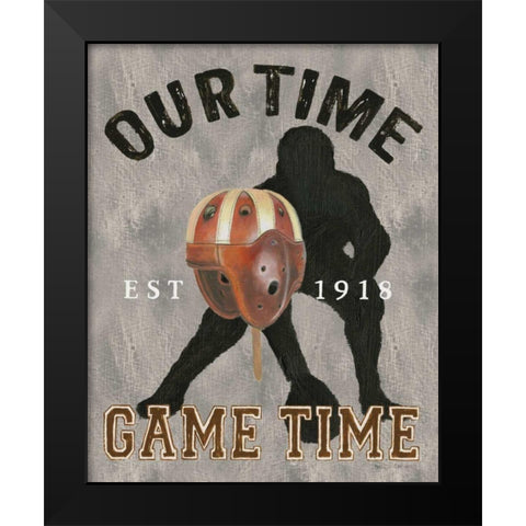 Game Day IV Black Modern Wood Framed Art Print by Fabiano, Marco