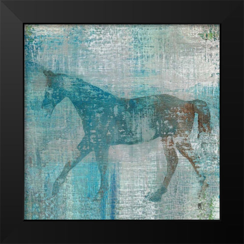 Cheval I Flipped Black Modern Wood Framed Art Print by Studio Mousseau