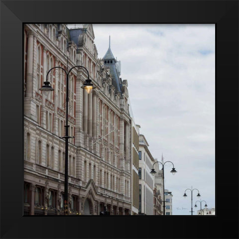 The Strand Lights Black Modern Wood Framed Art Print by Bevan, Keri