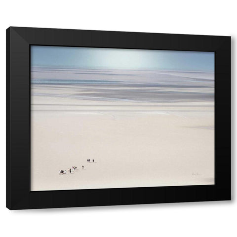 Caravan in France Black Modern Wood Framed Art Print with Double Matting by Bevan, Keri
