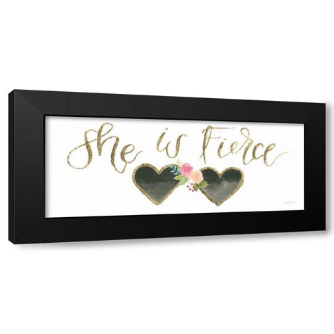 Girl Power VI Black Modern Wood Framed Art Print by Jackson, Jenaya