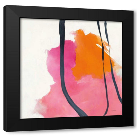 Somersault II Black Modern Wood Framed Art Print with Double Matting by Schick, Mike