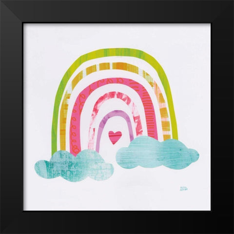 Unicorn Magic VII Sq Black Modern Wood Framed Art Print by Averinos, Melissa