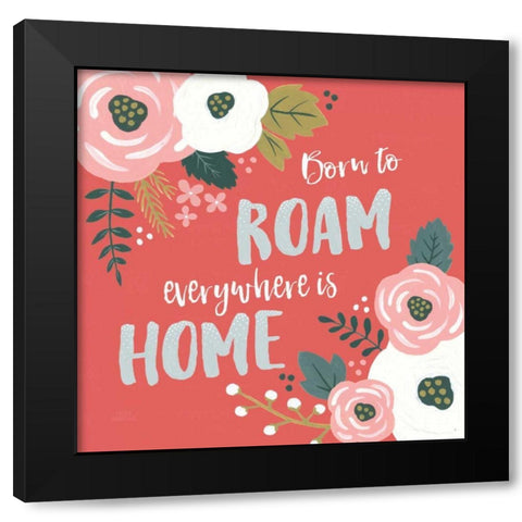 Wildflower Daydreams VII Black Modern Wood Framed Art Print with Double Matting by Marshall, Laura