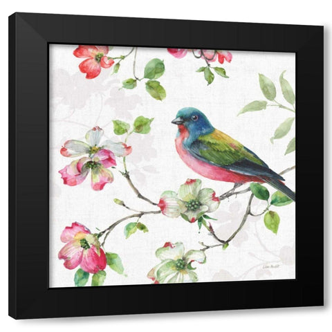 Dogwood Garden III Black Modern Wood Framed Art Print with Double Matting by Audit, Lisa