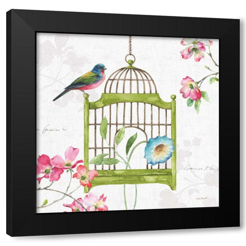 Dogwood Garden V Black Modern Wood Framed Art Print by Audit, Lisa