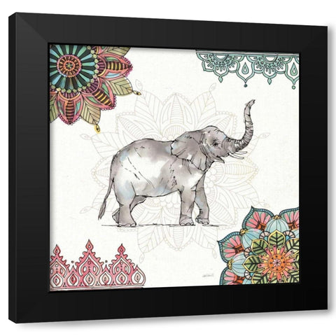 Mandala Morning III Black Modern Wood Framed Art Print by Tavoletti, Anne