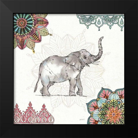 Mandala Morning III Black Modern Wood Framed Art Print by Tavoletti, Anne