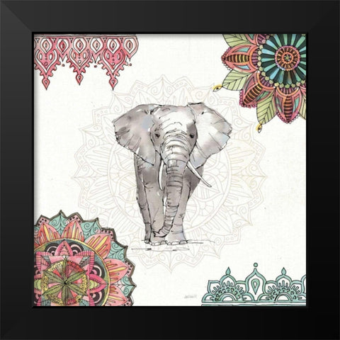 Mandala Morning IV Black Modern Wood Framed Art Print by Tavoletti, Anne