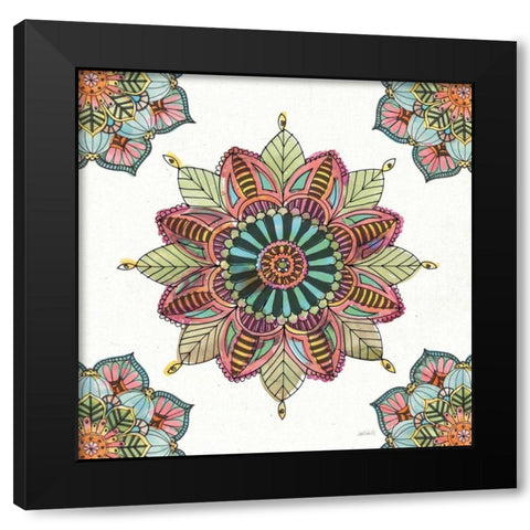 Mandala Morning VI Black Modern Wood Framed Art Print by Tavoletti, Anne