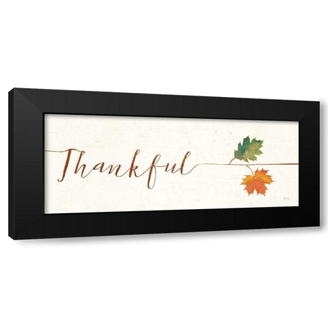 Underlined Fall III Black Modern Wood Framed Art Print with Double Matting by Charron, Veronique