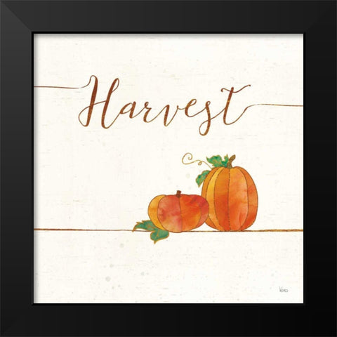 Underlined Fall V Black Modern Wood Framed Art Print by Charron, Veronique