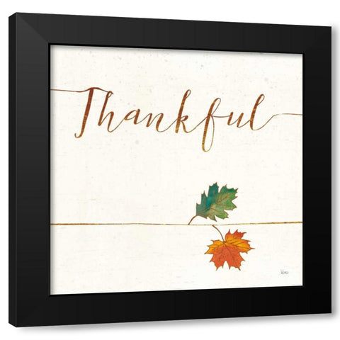 Underlined Fall VII Black Modern Wood Framed Art Print by Charron, Veronique