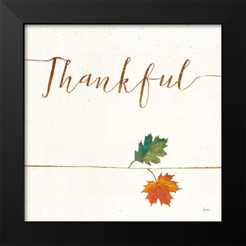 Underlined Fall VII Black Modern Wood Framed Art Print by Charron, Veronique