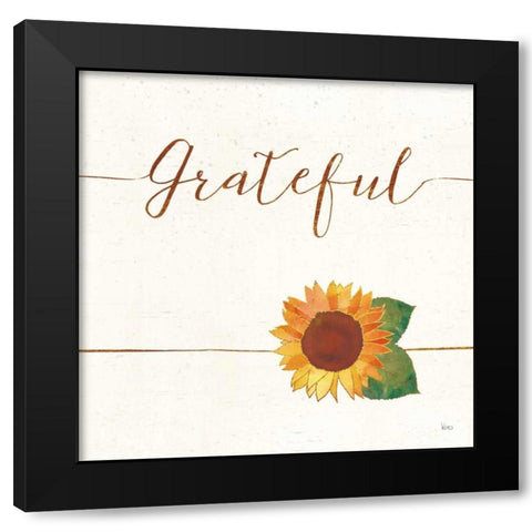 Underlined Fall VIII Black Modern Wood Framed Art Print with Double Matting by Charron, Veronique