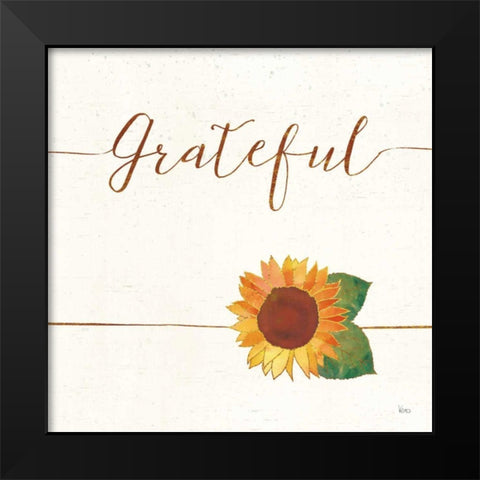 Underlined Fall VIII Black Modern Wood Framed Art Print by Charron, Veronique