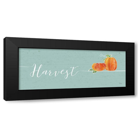 Underlined Fall I Color Black Modern Wood Framed Art Print with Double Matting by Charron, Veronique