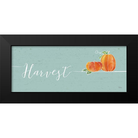 Underlined Fall I Color Black Modern Wood Framed Art Print by Charron, Veronique