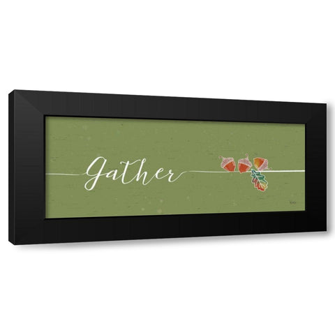 Underlined Fall II Color Black Modern Wood Framed Art Print by Charron, Veronique