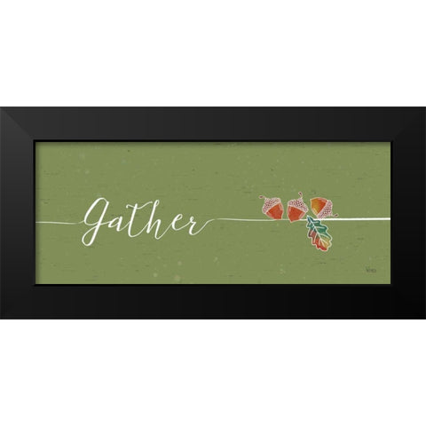 Underlined Fall II Color Black Modern Wood Framed Art Print by Charron, Veronique