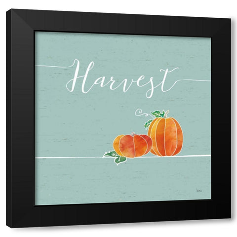 Underlined Fall V Color Black Modern Wood Framed Art Print by Charron, Veronique