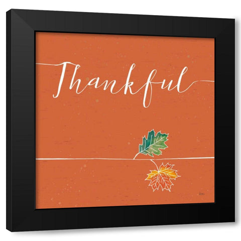 Underlined Fall VII Color Black Modern Wood Framed Art Print by Charron, Veronique