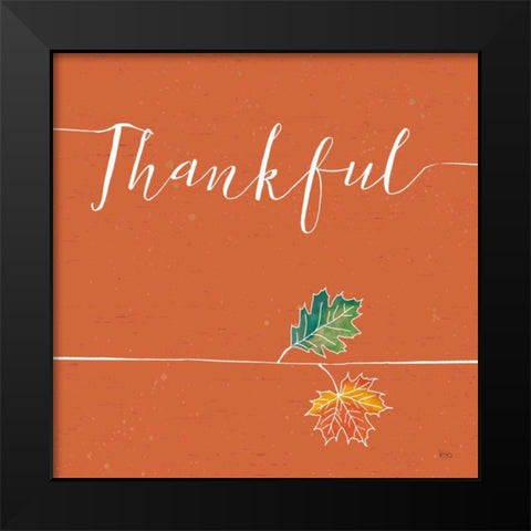 Underlined Fall VII Color Black Modern Wood Framed Art Print by Charron, Veronique