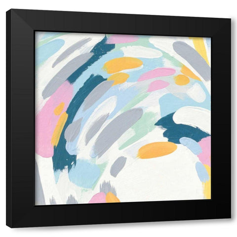 Laughter III Black Modern Wood Framed Art Print by Hershey, Moira