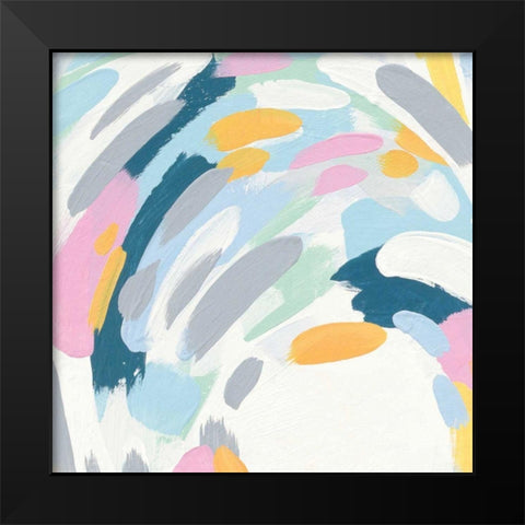 Laughter III Black Modern Wood Framed Art Print by Hershey, Moira