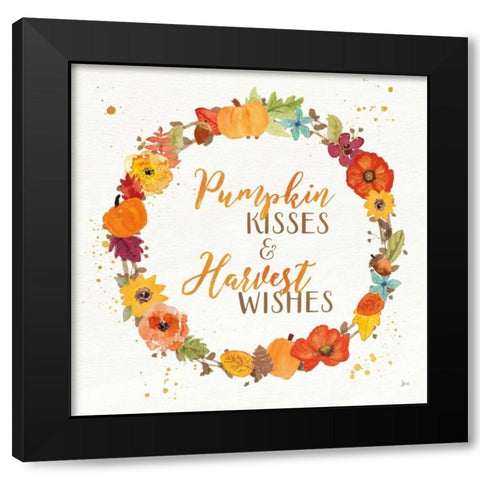 Harvest Wishes II Black Modern Wood Framed Art Print with Double Matting by Aiken, Jess