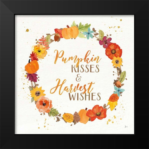 Harvest Wishes II Black Modern Wood Framed Art Print by Aiken, Jess