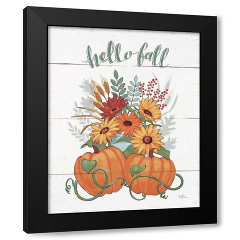 Fall Fun II Black Modern Wood Framed Art Print by Penner, Janelle